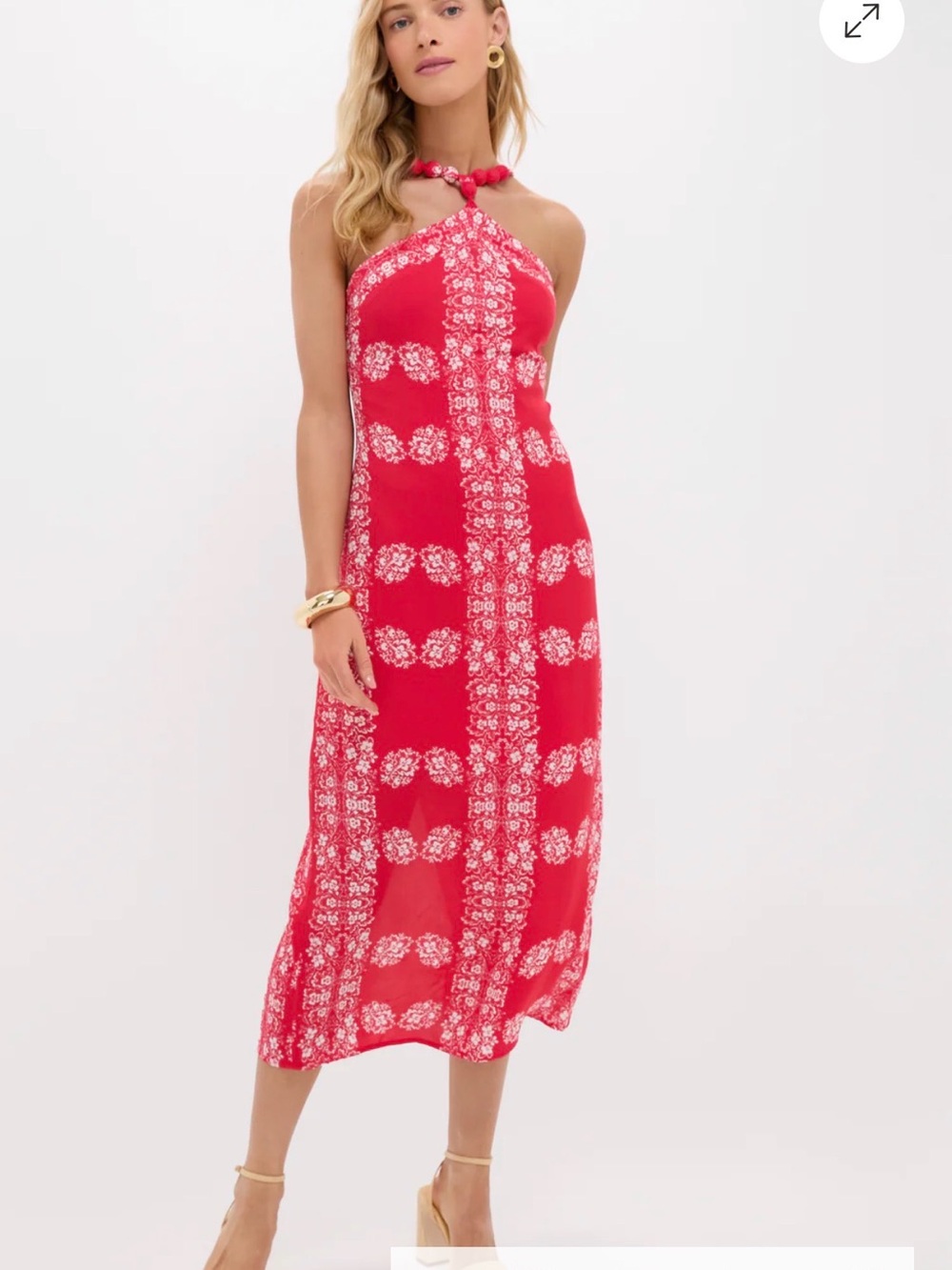 Wauwinet Red Midi Dress